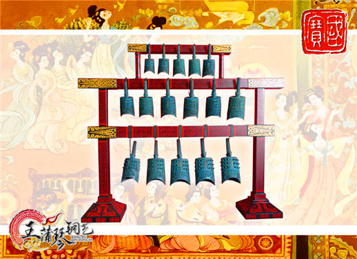 16件套系編鐘、編磬、特鐘、特磬，堂廟祭典用品