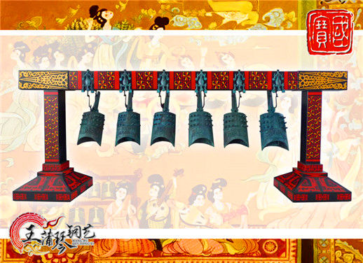 6件套仿古編鐘，小型特色樂器，民樂混音配套