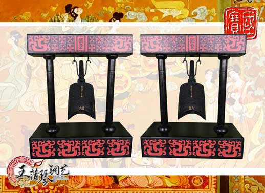 單件編鐘工藝品、外賓禮品、中國(guó)青銅編鐘